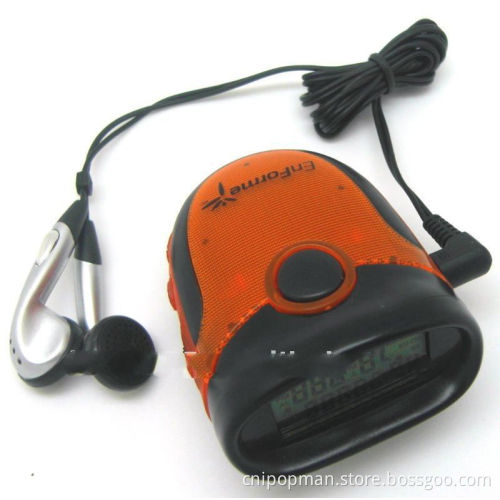 Digital Pedometers Calculators Wth FM Radio and LED Light